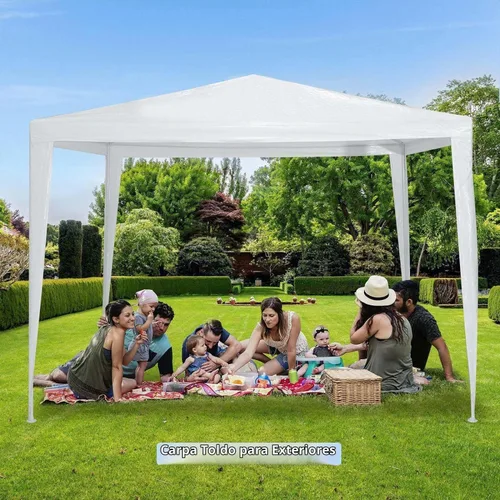 Vista 3 de Carpa para exteriores, carpa de fiesta de boda, refugio de campamento, refugio instantáneo comercial, tienda de campaña impermeable con paredes