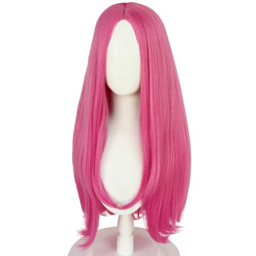 Vista 4 de Narciso - Peluca de cosplay Anasui rosa para mujer, disfraz de anime de Halloween