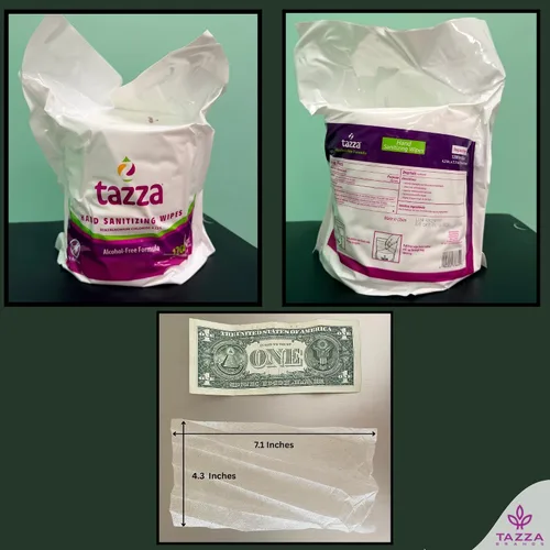 Vista 5 de Tazza TAZZAWP1200 Toallitas húmedas - 4 x 1200 unidades, toallitas duraderas pre-saturadas de limpieza para equipamiento de gimnasio. ¡1 centavo por