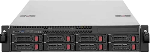Vista 22 de Silverstone Technology RM23-502-MINI, 2U Dual 5.25" Drive Bay Micro-ATX chasis de servidor industrial para montaje en rack con interfaz USB 3.1