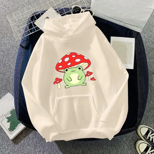 Vista 2 de Sudadera con capucha para mujer con cierre frontal y manga con bolsillo para niñas y adolescentes