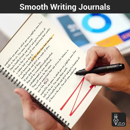 Vista 6 de EUSOAR Cuaderno en espiral en blanco de tapa dura, B5, 6 paquetes de 7.3 x 10.2 pulgadas, cuadernos de escritura de viaje, bloc de notas de notas