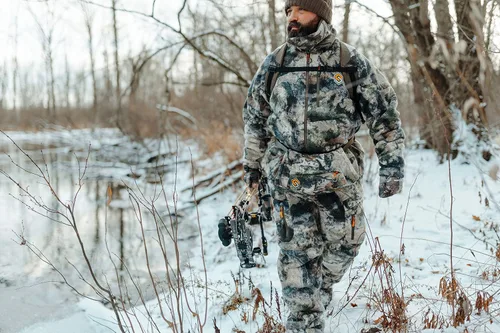 Vista 2 de ScentLok Revenant Pro - Chaqueta de caza con forro polar bereber aislante resistente al viento Mossy Oak Terra Gila