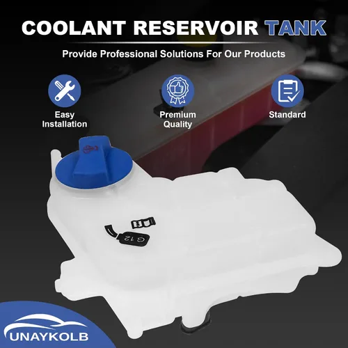 Vista 7 de Tanque de expansión de recuperación de refrigerante del motor con tapa para Audi A4 Avant 2004-2005 para Audi A4 2002-2005 Base para Audi A4 Cabrio