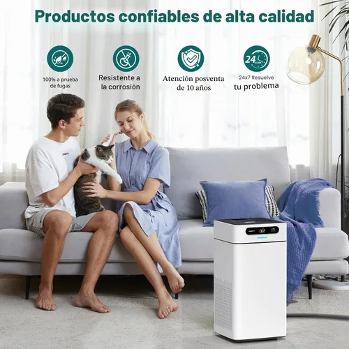 Vista 2 de Manguera deshumidificadora para drenaje de 3/4" FHT, conectores de latón premium (5 pies) Perfectamente compatible con la mayoría de marcas