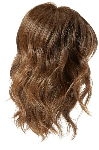 Vista 3 de Raquel Welch - Peluca estilo Bob de la editora en capas hasta el hombro por Hairuwear, tamaño de gorra grande, castaño iluminado por el sol RL10/12