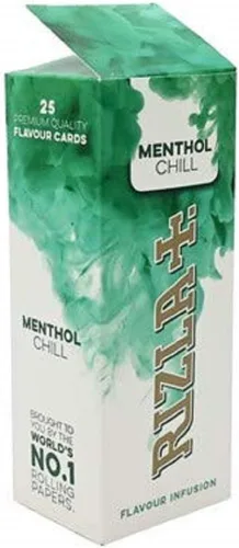 Vista 3 de Rizla Tarjetas de Infusiones de Sabor Menthol Chill Caja Completa de 25