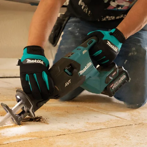 Vista 4 de Makita Guantes de trabajo unisex 100% auténticos de piel y palma
