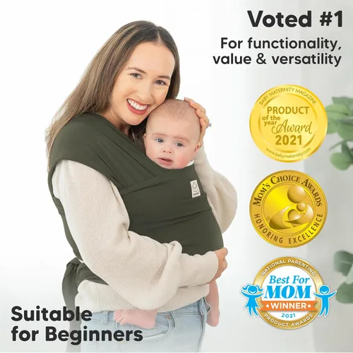 Vista 3 de KeaBabies Portabebés y organizador de pañales KeaBabies – Todo en 1 Original transpirable Baby Sling, organizador de bebé para guardería, ligero