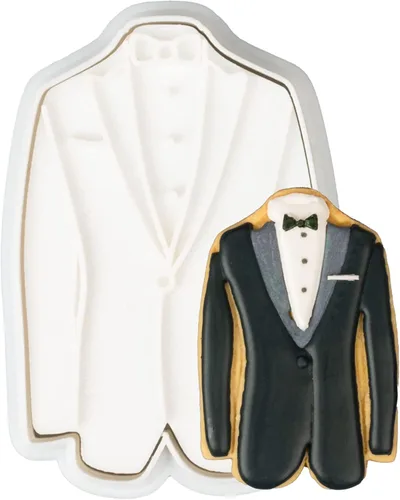 Vista 24 de Juego de 11 cortadores de galletas de amor con sello 3D de ácido poliláctico (PLA) para cocina, pastel, vestido de boda, formas de anillo de amor