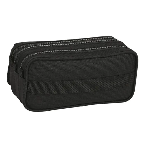 Vista 5 de Portatodo Triple Kappa Black and pink Negro (21,5 x 10 x 8 cm)