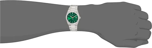 Vista 5 de Tissot Tissot PRX - Reloj unisex de cuarzo con caja de acero inoxidable 316L color gris acero inoxidable 11 T1372101108100 gris Reloj de cuarzo
