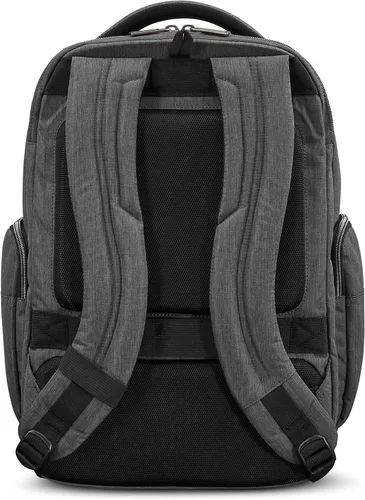 Vista 2 de Samsonite Modern Utility Double Shot mochila para laptop, Gris carbón jaspeado, Tamaño único