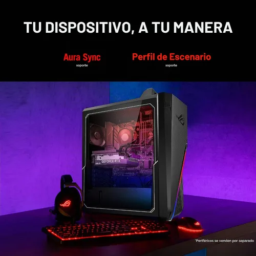 Vista 5 de ASUS ROG Strix G15 Gaming Desktop PC, Intel Core i7-12700F, GeForce RTX 3060 12GB, 16GB DDR4 RAM, 1TB PCIe 4.0 SSD, Windows 11 Home, G15CF-AB766