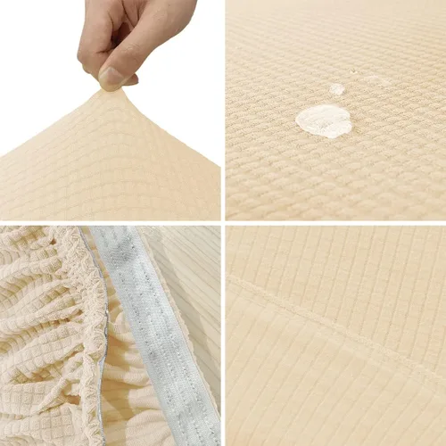 Vista 6 de vctops Fundas elásticas resistentes al agua, para sofá reclinable, suaves y lisas, con correa elástica antideslizante, protector de muebles