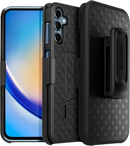 Vista 8 de MOTIVE Funda diseñada para Samsung Galaxy A14 5G con clip para cinturón, funda con clip para Samsung A14, funda protectora delgada y resistente a
