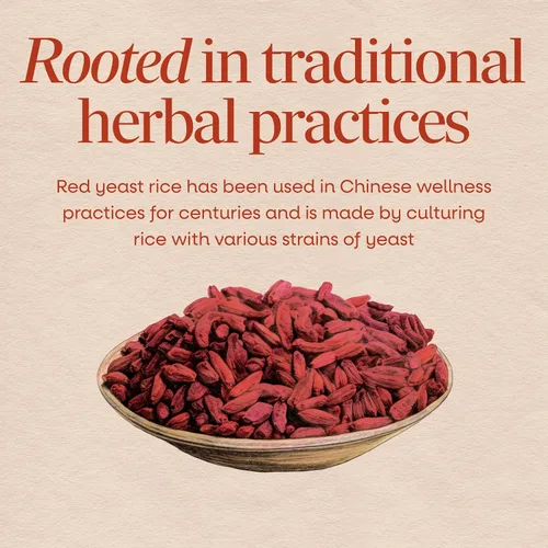 Vista 3 de Nature's Way Arroz de levadura roja, soporte tradicional*, 120 cápsulas veganas
