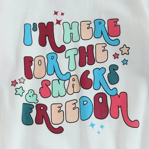 Vista 5 de Karuedoo Traje de bebé niño y niña del 4 de julio, camiseta de Estados Unidos, mameluco de gran tamaño, mameluco de manga corta, ropa patriótica