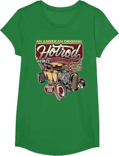 Vista 106 de Camiseta vintage Hot Rod Speed and Power para hombre Asphalt Grey