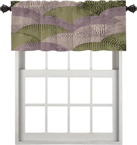 Vista 57 de Maritime Ocean Blackout Tier Curtains, Anchors Nautical Art Half Window Drapes for Kitchen with Rod Pocket,Room Darkening 2 Pack 26X24 Inches