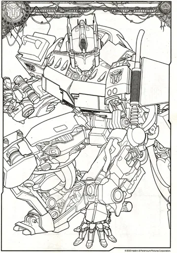 Vista 6 de Transformers - Juego de libro para colorear y actividades para niños, 2 libros de actividades y blocs de calcomanías con Optimus Prime, Bumblebee