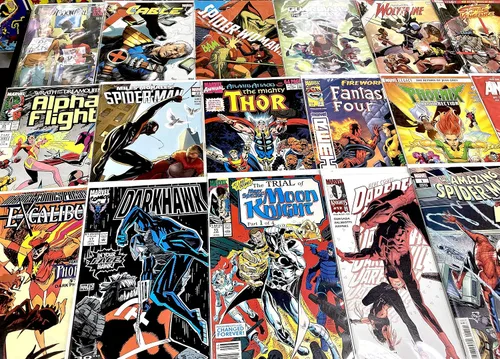 Vista 4 de Paquete de Regalo de Libros de Cómics Premium - Colección de 24 - SOLO MARVEL - Bolsa de Ataque de Cómics de Superhéroes