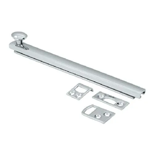 Vista 4 de Deltana Perno de superficie, tornillo oculto, resistente, latón antiguo, 6 pulgadas