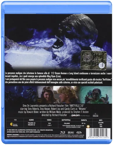 Vista 2 de Amityville 3-D Blu-Ray, Reg.ABC Import - Italy