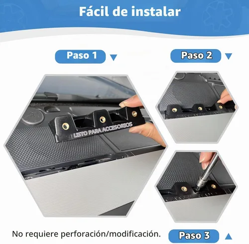 Vista 5 de RT-TCZ Soporte de riel para tablero Bronco, accesorio de soporte multifunción listo para Ford Bronco 2021 (no para deporte)