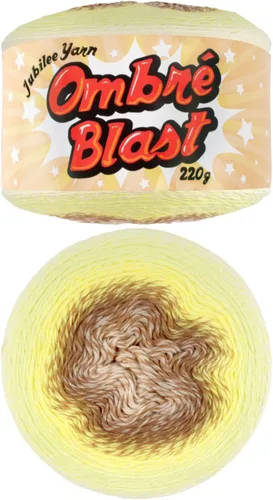 Vista 65 de JubileeYarn - Hilo Ombré Blast (7.76 oz/torta de algodón para bebé, 1 torta)