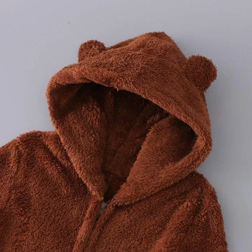 Vista 13 de Pijama de forro polar para mujer, mameluco cálido de sherpa, ropa de dormir de una pieza con cremallera y capucha