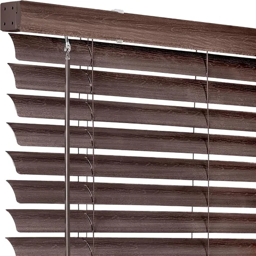Vista 3 de Ergode GII Luna - Persiana de vinilo inalámbrica de 2 pulgadas, duradera y elegante, textura de grano de madera, varita de elevación e inclinación
