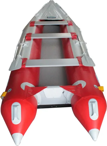 Vista 2 de Bris kayak inflable de 14.1 pulgadas, pontón blando de pesca con superficie y cubierta de aire