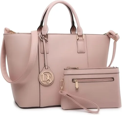 Vista 13 de Dasein Women Satchel Purse Handbag Shoulder Bag Work Tote Bag with Matching Clutch