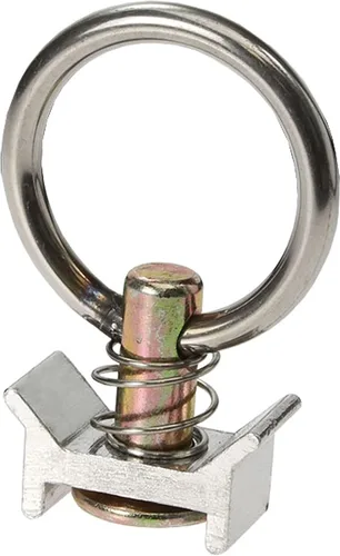 Vista 2 de US Cargo Control Sistema de amarre de riel en L: (2) rieles de aluminio anodizado en L de 4 pies y (4) accesorios de junta tórica de un solo perno