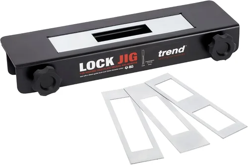 Vista 3 de Kit de plantilla de cerradura Trend para fresar rebaje de placa frontal y mortaja, LOCK/JIG