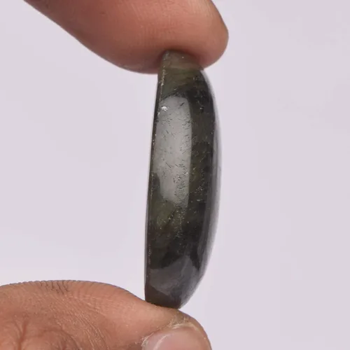 Vista 3 de Real Gems - Piedra de labradorita suelta de 44,50 quilates, cabujón ovalado multicolor natural
