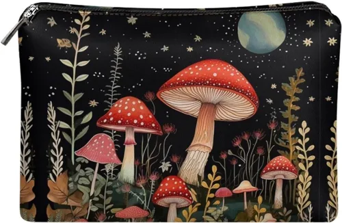 Vista 46 de Flashideas Bolsa de maquillaje portátil de cuero impermeable bolsa de cosméticos embrague maquillaje cepillo bolsa, Estampado De Mármol Azul 1