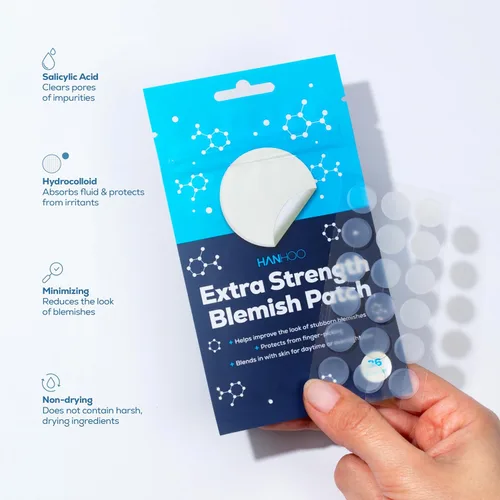 Vista 3 de HANHOO T-Zone - Parche para poros, extra fuerte y paquete de parches personalizados – con ácido salicílico, niacinamida y ácido hialurónico