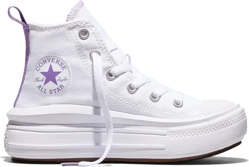 Vista 8 de Converse Chuck Taylor® All Star® Move - Plataforma unisex para niños grandes Negro/sal rosa/blanco