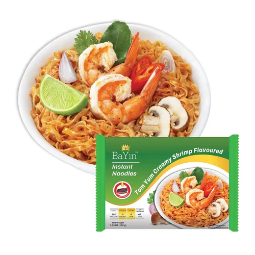 Vista 11 de Bayin - Fideos instantáneos - no fritos - secos 3.53oz (100g) (5, sabor a pollo y coco)