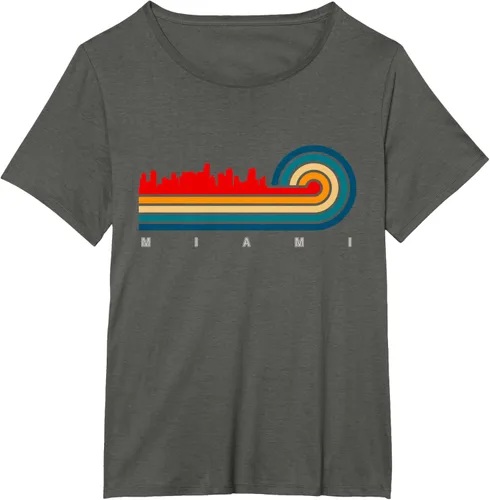 Vista 52 de Camiseta Retro City of Miami Florida, Negro