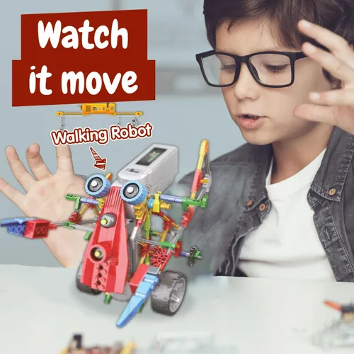 Vista 5 de Science4you Robotics Alfabot - Kit de construcción de robots para niños, 238 piezas, construye tus propios robots y hazlos mover, 3 robots