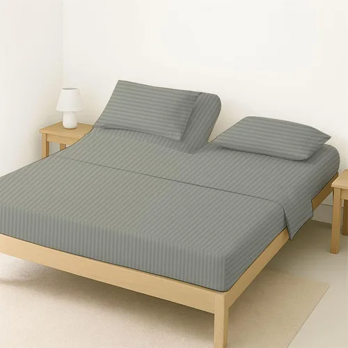 Vista 13 de ARlinen Juego de sábanas divididas tamaño Queen, 5 piezas, 100% algodón egipcio, bolsillo profundo de 16 pulgadas, ropa de cama suave de lujo