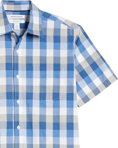 Vista 6 de Tienda Essentials Men's Regular-Fit Short-Sleeve Poplin Shirt