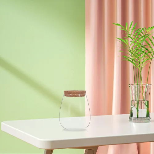 Vista 8 de 2 Sets Hydroponic Glass Vase with Cork for Orchid Cuttings