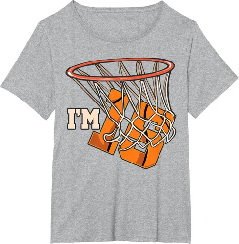 Vista 68 de Camiseta número 15 con temática de baloncesto para fiesta de cumpleaños, Negro, S