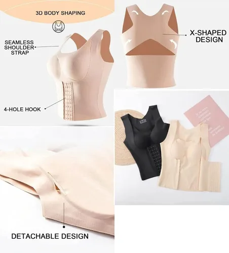 Vista 7 de NAMINA 4-in-1 Women Reducing Girdle Posture Corrector Bra Snatch Bra