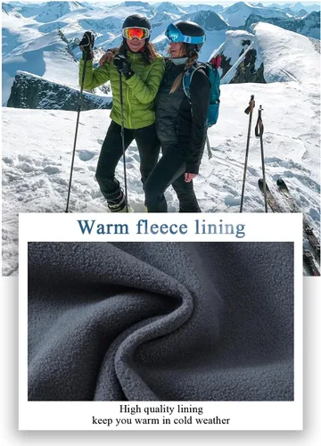 Vista 3 de Gopune - Pantalones de esquí para mujer, impermeables, térmicos, cortavientos, para senderismo y nieve