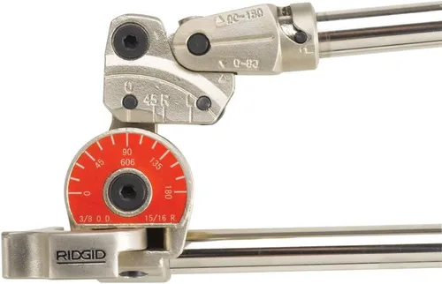 Vista 3 de RIDGID 38048 Modelo 608 Dobladora de tubos de servicio pesado, dobladora de tubos de 1/2 pulgada y dobladora de instrumentos de alta resistencia 604
